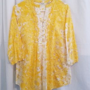 Liz Claiborne yellow tunic